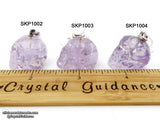 Amethyst Crystal Skull Pendant (Free Shipping)