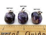 Charoite Crystal Skull Pendant (Free Shipping)