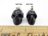 Obsidian Black Crystal Skull Pendant (Free Shipping)