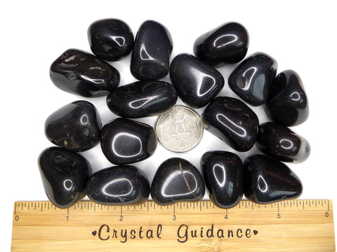 Onyx Black tumbled stone