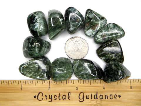 Seraphinite tumbled stone